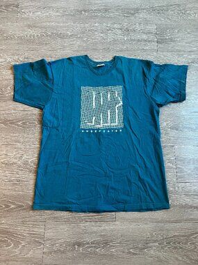 Undefeated "Tally Distorted Grid" T-Shirt, Blue, XXL
